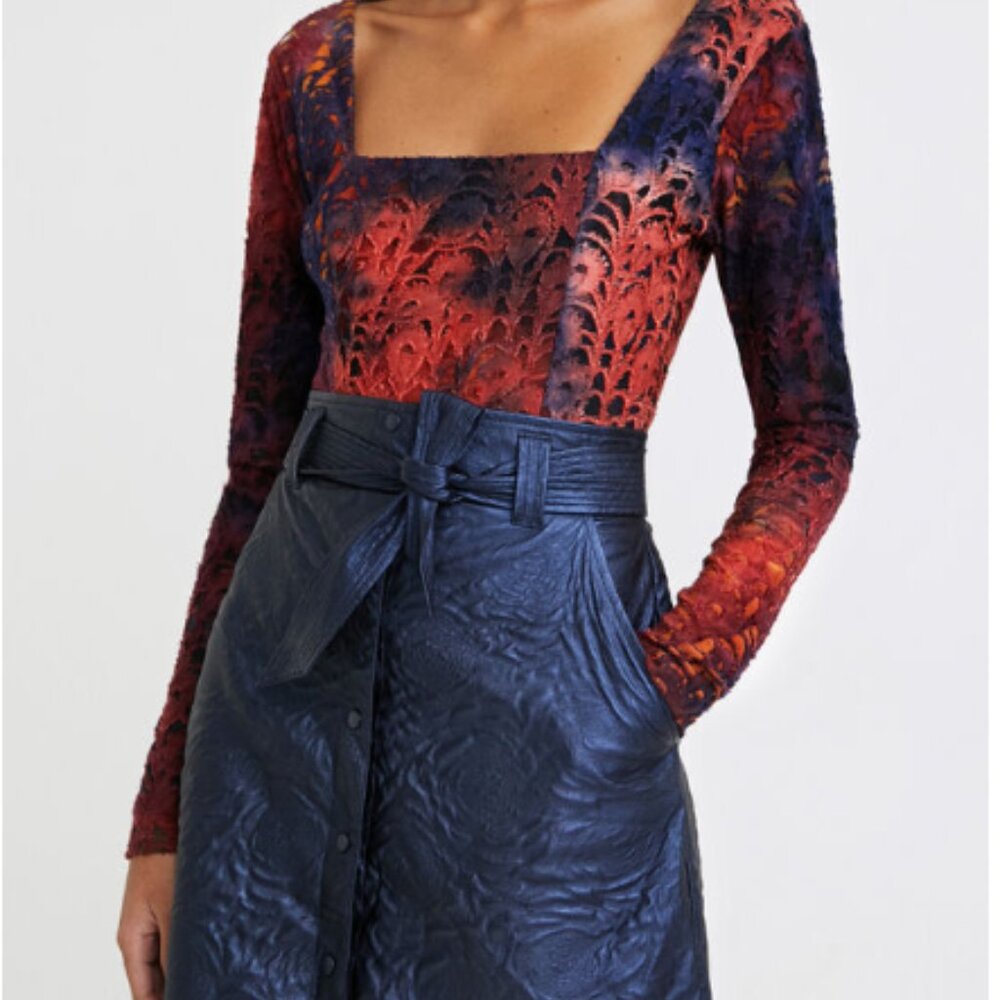 NWOT Desigual Semi Sheer Bodysuit